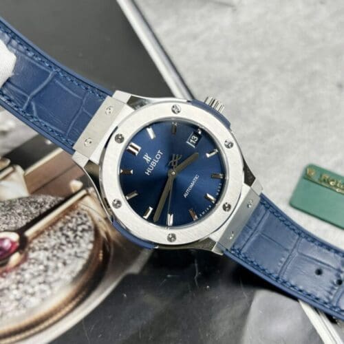 Hublot Classic Fusion Titanium Blue Leather Strap JJF 38mm